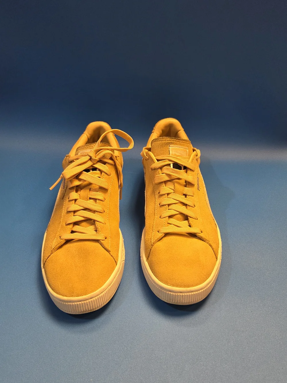 PUMA Men's Suede Classic Sneaker in Mustard Yellow